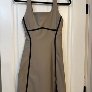 Abercrombie taupe and black athletic dress